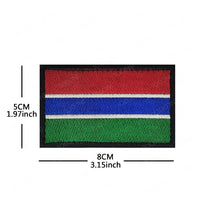 African Flags & Badges Embroidery Patches: Morocco, Nigeria, Gabon, Libya, Namibia - MANDOTOS INTERNATIONAL