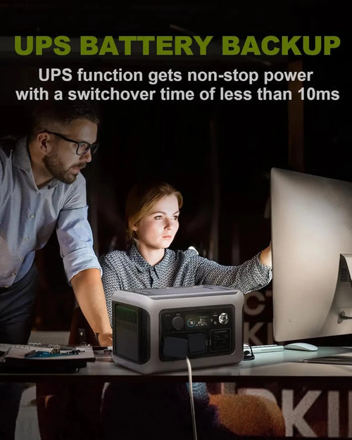 Allpowers R600 portable power station with 299Wh LiFePO4 battery and 600W inverter, compact and portable for outdoor use