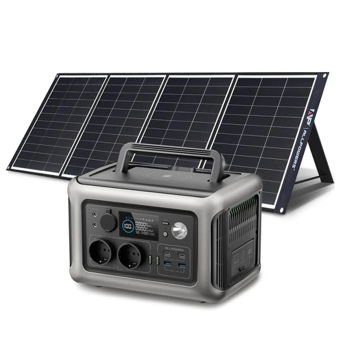 MANDOTOS INTERNATIONAL ALLPOWERS R600 portable power station with 299Wh LiFePO4 battery and 600W power output.