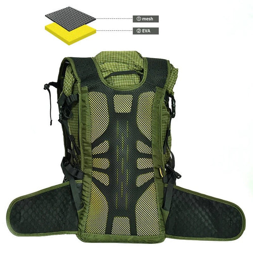 ANMEILU Large Capacity Nylon Backpack for Mountain Camping Travel Hiking - MANDOTOS INTERNATIONAL