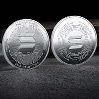 Bitcoin BTC ETH ADA XLM SHIB DOGE XRP SOL DOT LINK LTC UNI Coin Physical Metal Crypto Currency Coin Collection with Plastic Case - MANDOTOS INTERNATIONAL
