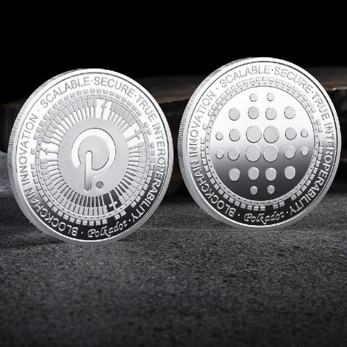 Bitcoin BTC ETH ADA XLM SHIB DOGE XRP SOL DOT LINK LTC UNI Coin Physical Metal Crypto Currency Coin Collection with Plastic Case - MANDOTOS INTERNATIONAL