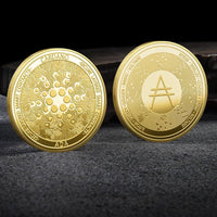 Bitcoin BTC ETH ADA XLM SHIB DOGE XRP SOL DOT LINK LTC UNI Coin Physical Metal Crypto Currency Coin Collection with Plastic Case - MANDOTOS INTERNATIONAL