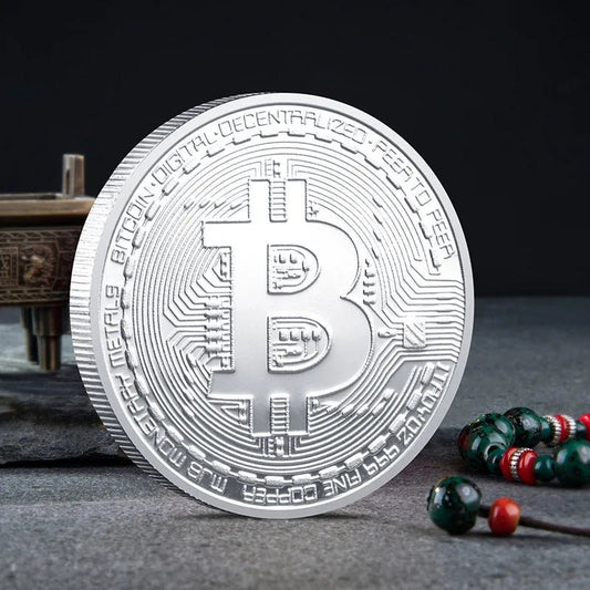 Bitcoin BTC ETH ADA XLM SHIB DOGE XRP SOL DOT LINK LTC UNI Coin Physical Metal Crypto Currency Coin Collection with Plastic Case - MANDOTOS INTERNATIONAL