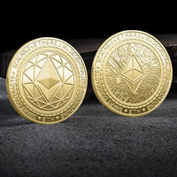 Bitcoin BTC ETH ADA XLM SHIB DOGE XRP SOL DOT LINK LTC UNI Coin Physical Metal Crypto Currency Coin Collection with Plastic Case - MANDOTOS INTERNATIONAL