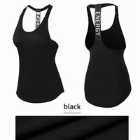 Black Sleeveless Yoga Top for Women - Backless Fitness Shirt - MANDOTOS INTERNATIONAL