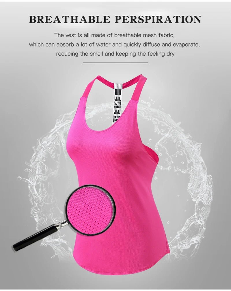 Black Sleeveless Yoga Top for Women - Backless Fitness Shirt - MANDOTOS INTERNATIONAL