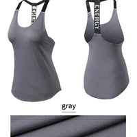 Black Sleeveless Yoga Top for Women - Backless Fitness Shirt - MANDOTOS INTERNATIONAL