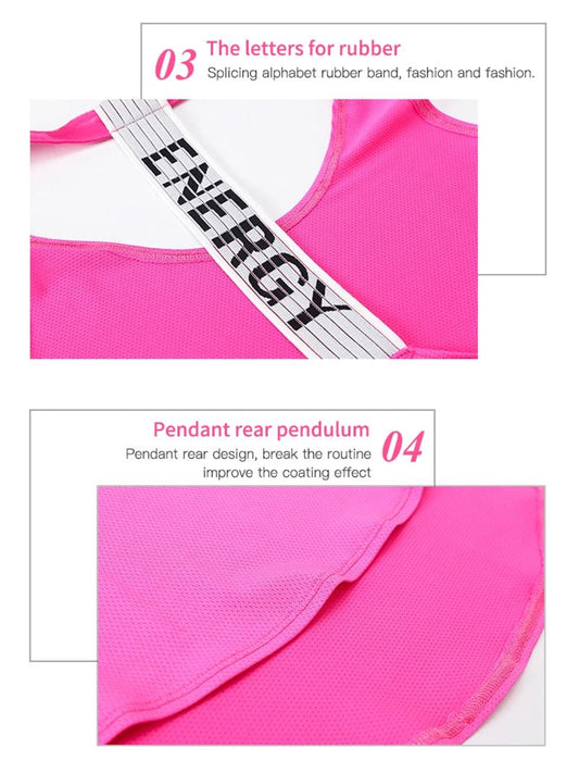 Black sleeveless yoga top for women by Mandotos International, backless fitness shirt designed for comfortable workout wear.