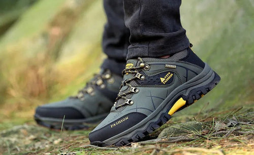 Brand Men Winter Snow Boots Waterproof Leather Sneakers Super Warm Men's Boots Outdoor Male Hiking Boots Work Shoes Size 39-47 - MANDOTOS INTERNATIONAL