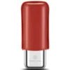 Mandotos International Cigarloong portable stainless steel cigar case with leather exterior, anti-pressure travel humidor for cigars.
