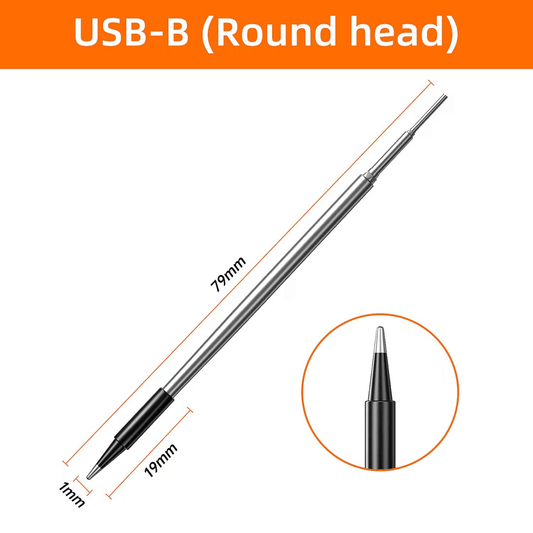 Mandotos International compact digital soldering iron with adjustable temperature and ergonomic handle.