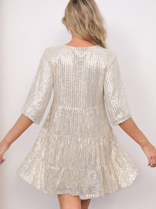 Cross-Border Fashion Sequined Dress - Europe & US Style - MANDOTOS INTERNATIONAL