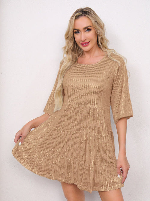 Cross-Border Fashion Sequined Dress - Europe & US Style - MANDOTOS INTERNATIONAL