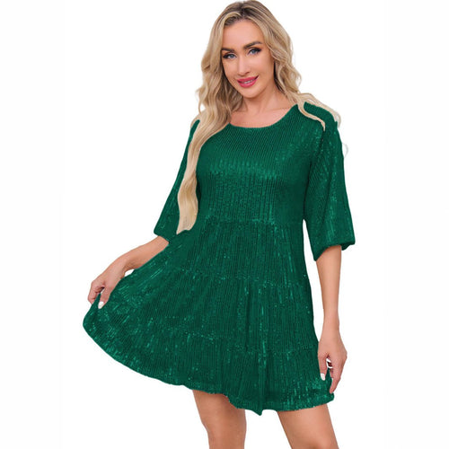 Cross-Border Fashion Sequined Dress - Europe & US Style - MANDOTOS INTERNATIONAL