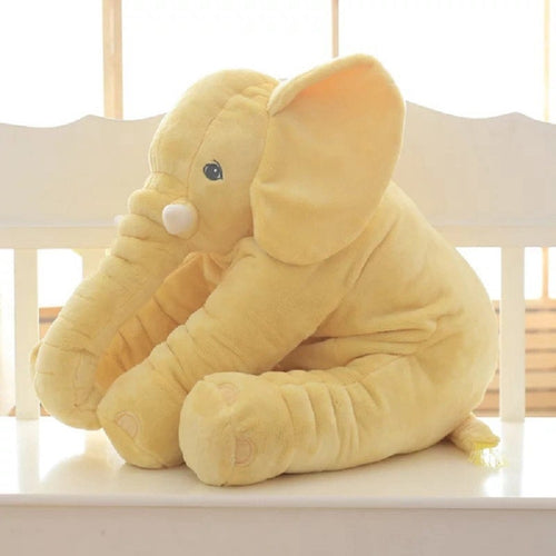 Soft cuddly elephant sleep pal from MANDOTOS INTERNATIONAL, plush toy with gentle features for comforting bedtime companions.