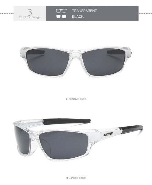 Mandotos International DUBERY 2022 polarized night vision sunglasses for men, sport glasses with tinted lenses and sleek frame design.