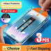 Dust-Free Oleophobic Screen Protector for iPhone 14-15, XS-XR, 16-17 - Easy Install Glass - MANDOTOS INTERNATIONAL
