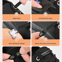 Elastic No-Tie Shoelaces with Press Lock for Sneakers - Kids & Adults - MANDOTOS INTERNATIONAL