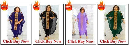 Elegant African V-neck Maxi Dress for Wedding Party - MANDOTOS INTERNATIONAL