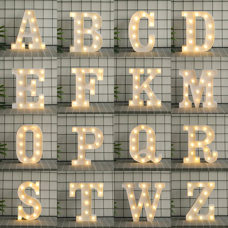 ELEGATE LED.54.N Led Letters N 3D Lights Spotlight Lamp Decor Alphabet Mexico - MANDOTOS INTERNATIONAL
