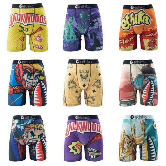 Mandotos International ETHIKA men's plus size boxer briefs in S-3XL, comfortable and stylish men's underwear with a sexy fit.