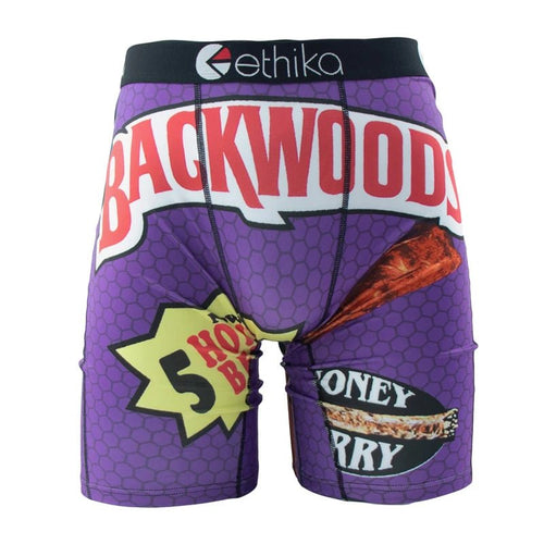 Mandotos International ETHIKA men's plus size boxer briefs, S-3XL, comfortable sexy underwear in black with logo waistband.