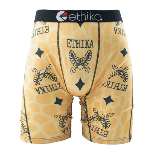 Mandotos International ETHIKA men's plus size boxer briefs, S-3XL, comfortable and supportive men's underwear in black with logo waistband.