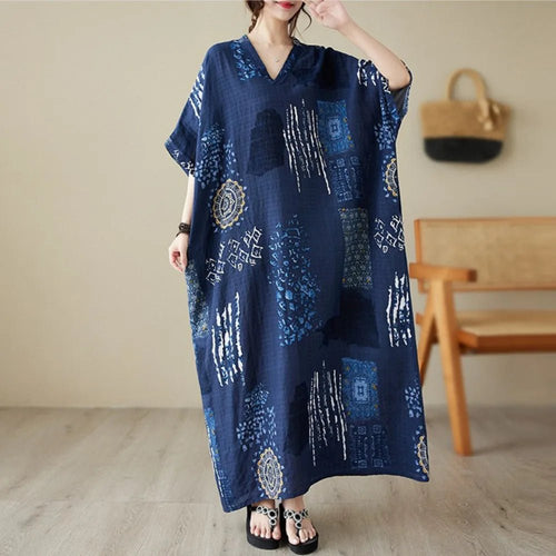 Ethnic Bohemian Beach Dress Women Casual Fashion - MANDOTOS INTERNATIONAL