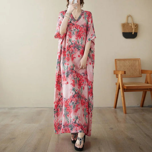 Ethnic Bohemian Beach Dress Women Casual Fashion - MANDOTOS INTERNATIONAL