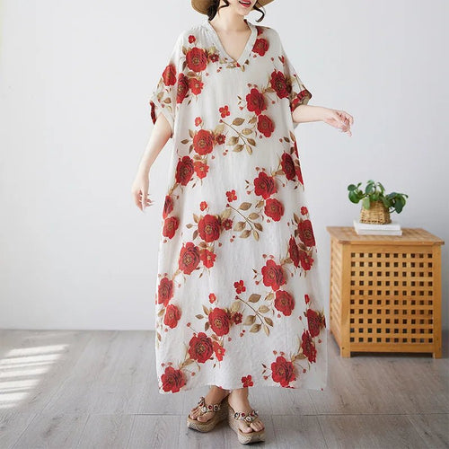 Ethnic Bohemian Beach Dress Women Casual Fashion - MANDOTOS INTERNATIONAL