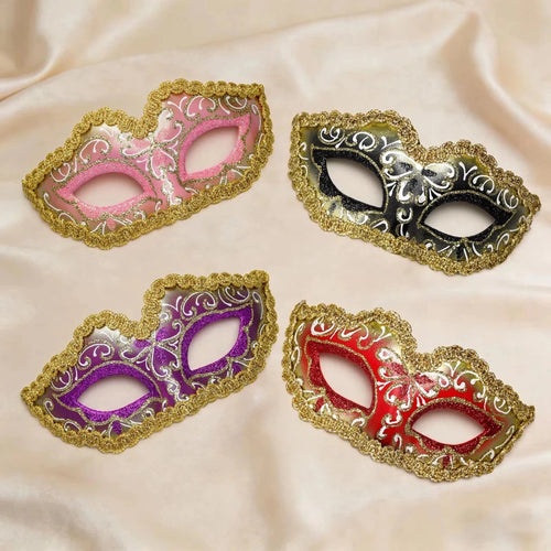 Handcrafted carnival mask by MANDOTOS INTERNATIONAL with intricate details, perfect for social events and festive celebrations.