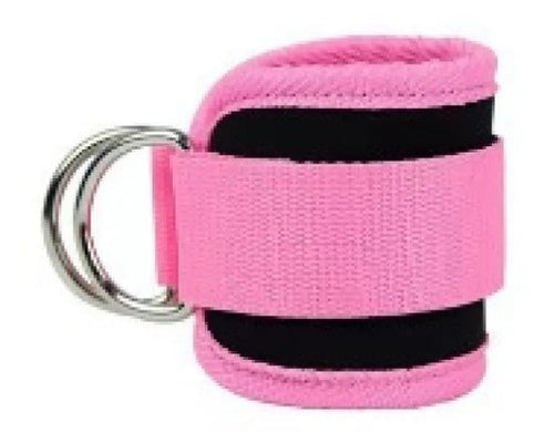 Mandotos International FlexFit ankle resistance bands for lower body workouts, showing colorful elastic bands on a white background.