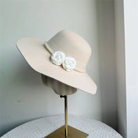 French Style Fedora Hat for Women - Wide Brim Felt Hat - Winter Autumn Derby Jazz Hats - MANDOTOS INTERNATIONAL