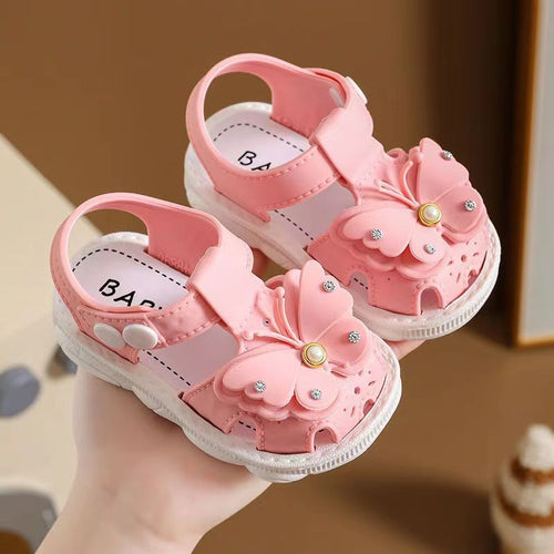 Girls' Sandals 2023 Summer New Children's Non-slip Soft Sole Infant Little Girl Baby Princess Beach Shoes - MANDOTOS INTERNATIONAL