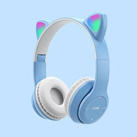 Glow Light Cat Ear Bluetooth Headphones for Kids and Adults - MANDOTOS INTERNATIONAL