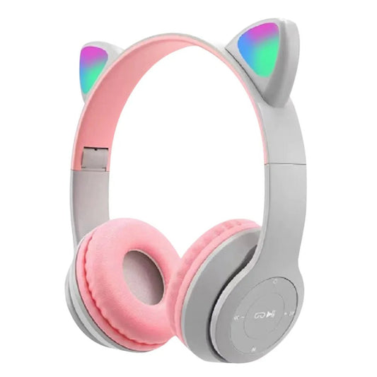 Glow Light Cat Ear Bluetooth Headphones for Kids and Adults - MANDOTOS INTERNATIONAL