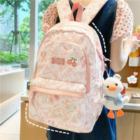 High Capacity Student Plaid Backpack Cute Print Schoolbags - MANDOTOS INTERNATIONAL