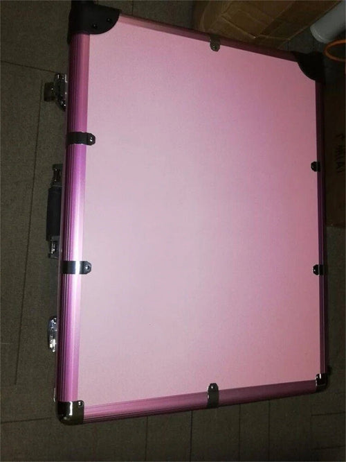 Mandotos International high-quality makeup travel rolling carry case with built-in lights, cosmetic trolley suitcase, compact and portable.