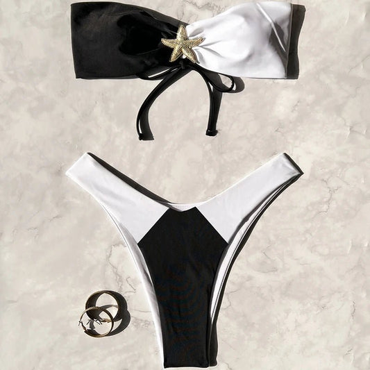 High Waist Swimsuit Set for Plus Size Women | Push-up Bikini Bathing Suit - MANDOTOS INTERNATIONAL