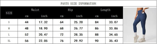 High Waist Women's Leggings Stretch Yoga Pants Tights With Pockets Push Up Fitness Running Sportswear Solid Color Pants - Mandotos International