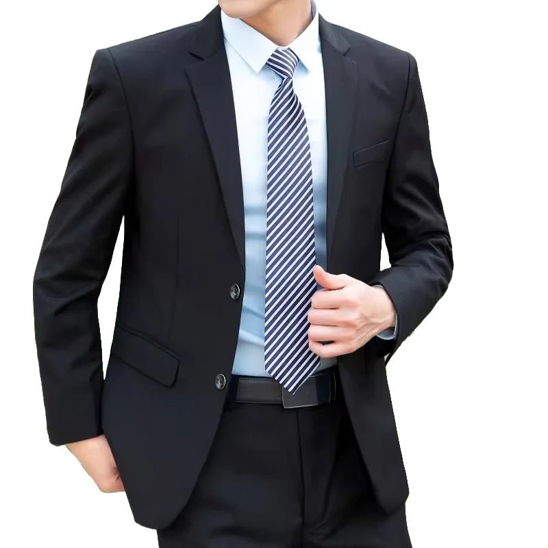 Italian Style Slim Fit 8XL Business Suit Set - Wedding Groom Best Man Outfit - MANDOTOS INTERNATIONAL