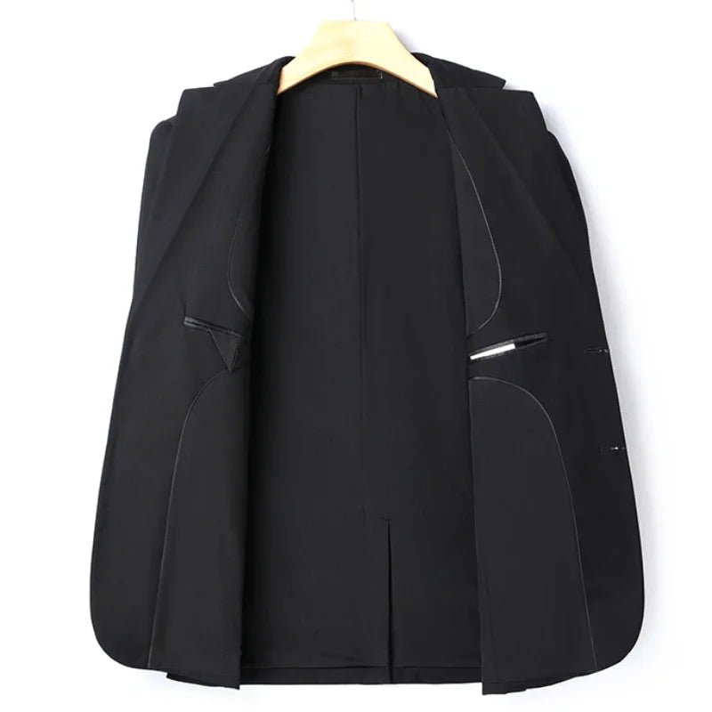 Italian Style Slim Fit 8XL Business Suit Set - Wedding Groom Best Man Outfit - MANDOTOS INTERNATIONAL