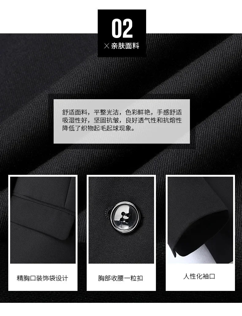 Italian Style Slim Fit 8XL Business Suit Set - Wedding Groom Best Man Outfit - MANDOTOS INTERNATIONAL