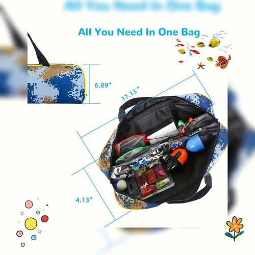 Kids travel spinning rod and reel set by MANDOTOS INTERNATIONAL, lightweight and sensitive fishing rod for children.