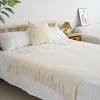Knitted Wool Throws with Tassels - Cozy Home Decor & Travel Blanket - MANDOTOS INTERNATIONAL