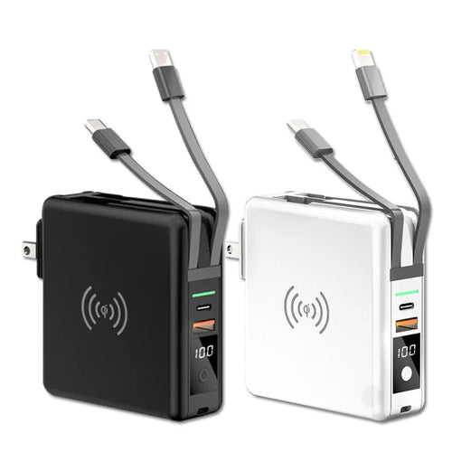 KP-Super6 Travel 10000mah PD Wireless Charger Power Bank - MANDOTOS INTERNATIONAL