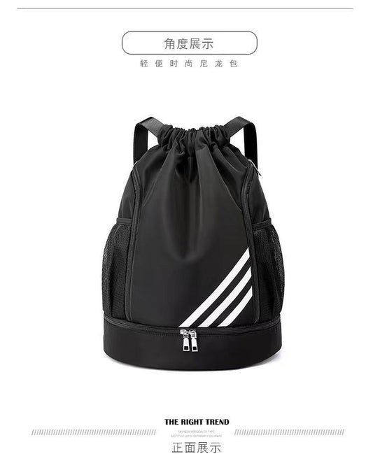 Large Capacity Drawstring Pocket Basketball Backpack - MANDOTOS INTERNATIONAL