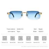 Luxury Designer Buffalo Horn Sunglasses for Men and Women - Style 8300816 - MANDOTOS INTERNATIONAL