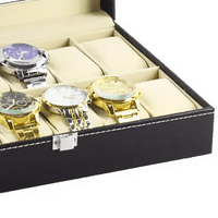 Luxury Glass Window Watch Case Jewelry Box Travel Gift - MANDOTOS INTERNATIONAL